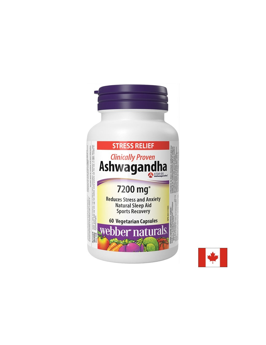 Relaxation of the nervous system - Ashwagandha 7200 mg, 60 V capsules - Nutra Best Europe