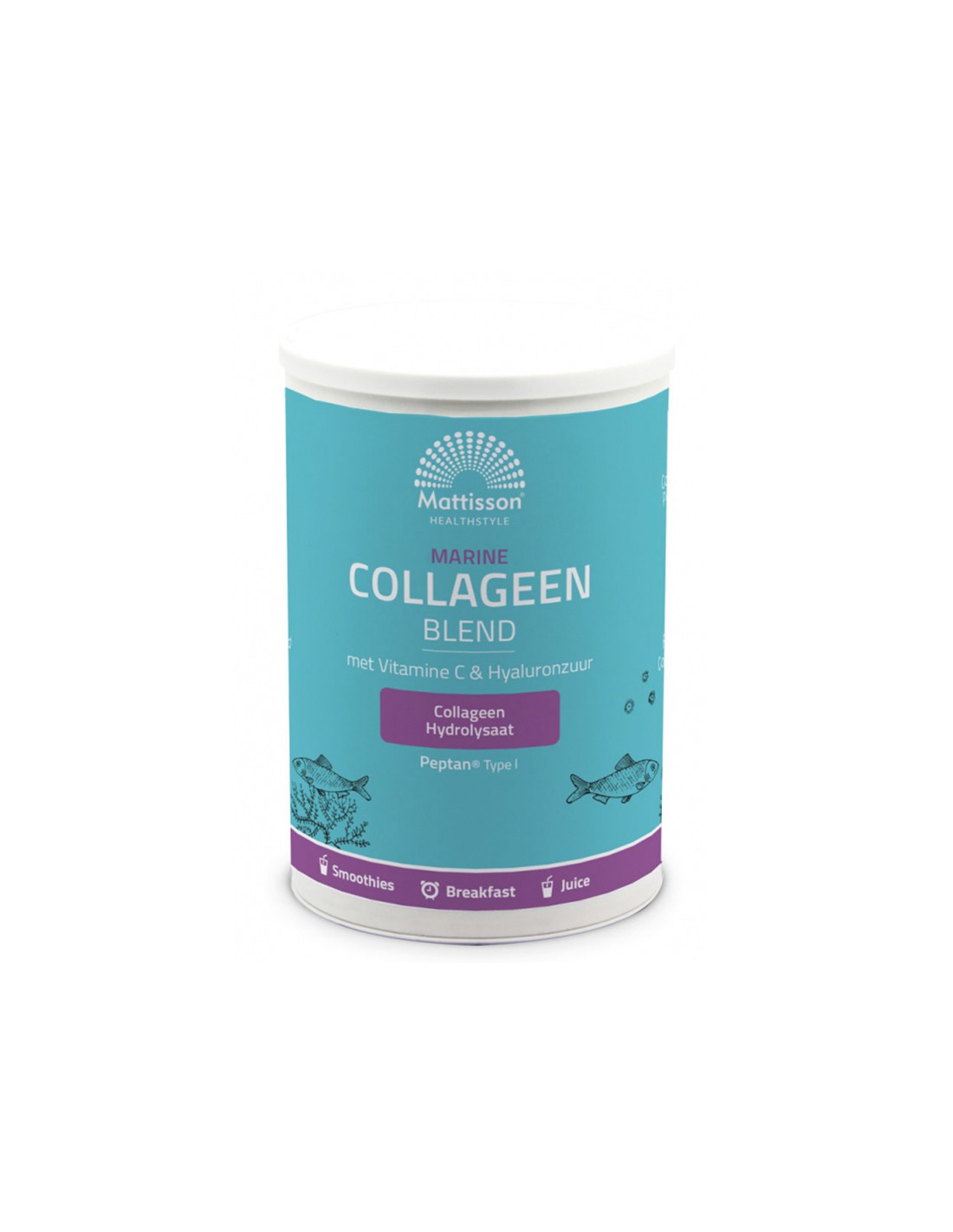 Fish collagen type I with vitamin C and hyaluronic acid - Marine Collagen Peptan, 300 g - Nutra Best Europe
