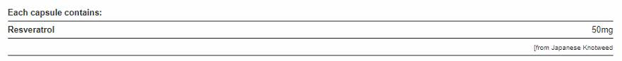 Resveratrol 50 mg 60 Tablets - Nutra Best Europe