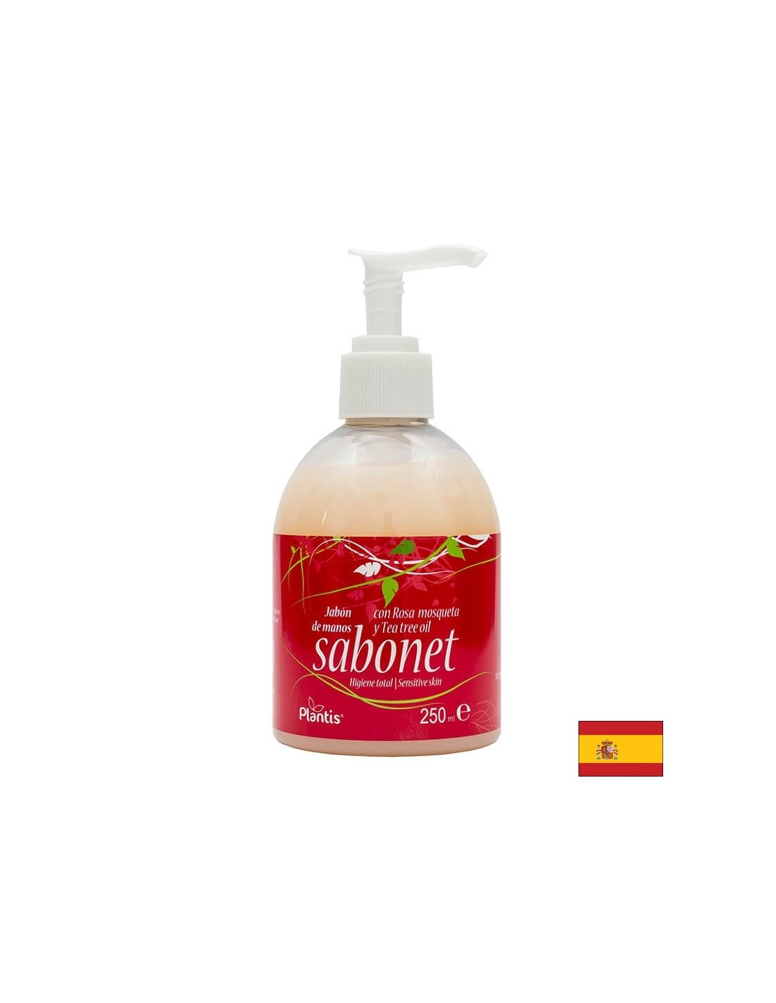 Liquid hand soap with rose and tea tree oil - Sabonet Plantis®, 250 ml - Nutra Best Europe