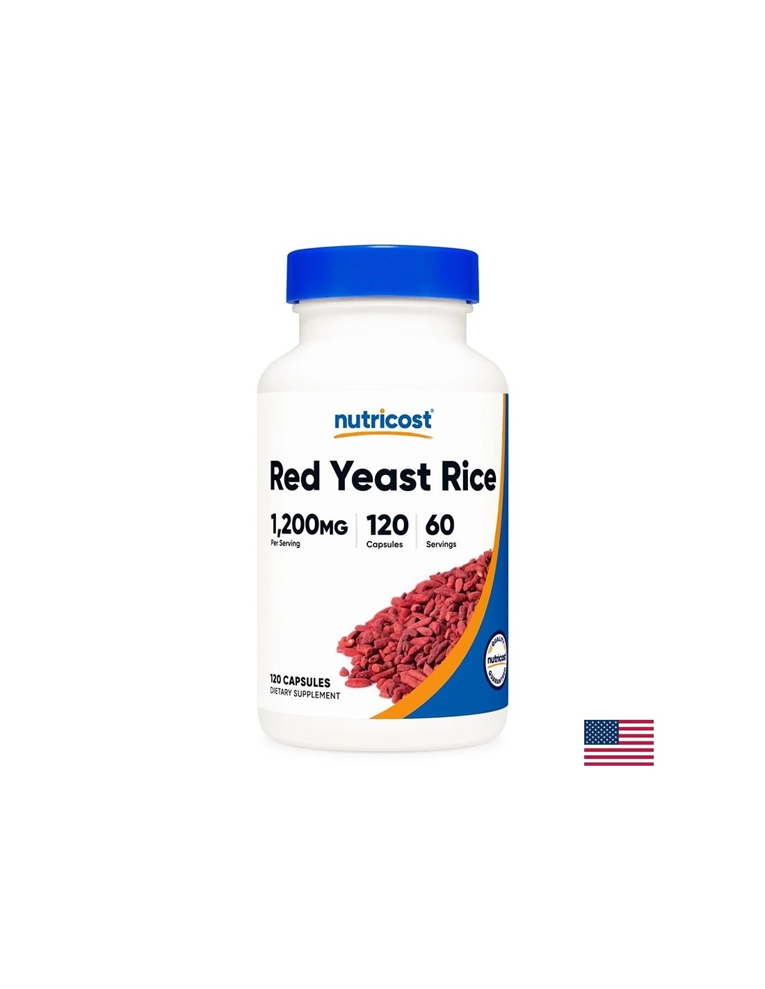 Cardiovascular system - Red rice, 120 capsules - Nutra Best Europe