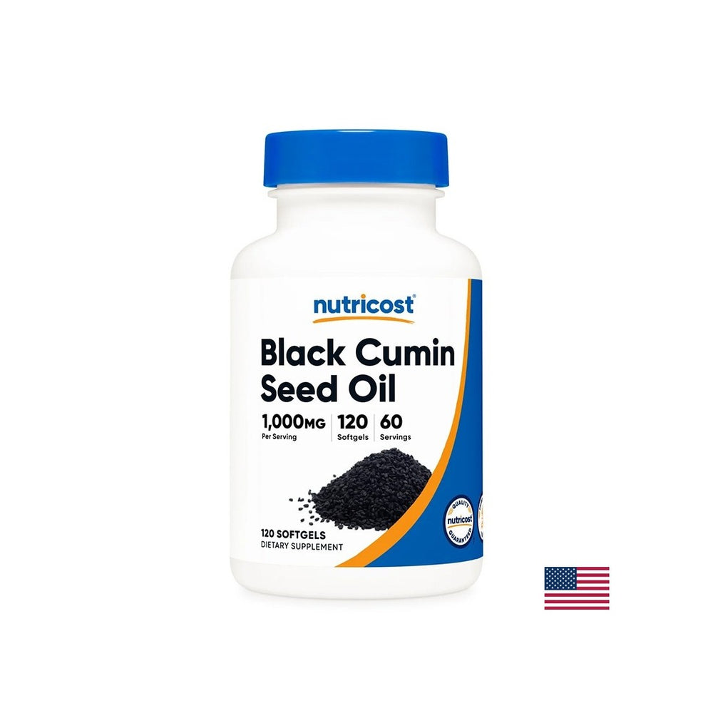 Strong immunity and good digestion - Black cumin (seed oil), 500 mg x 120 softgel capsules - Nutra Best Europe