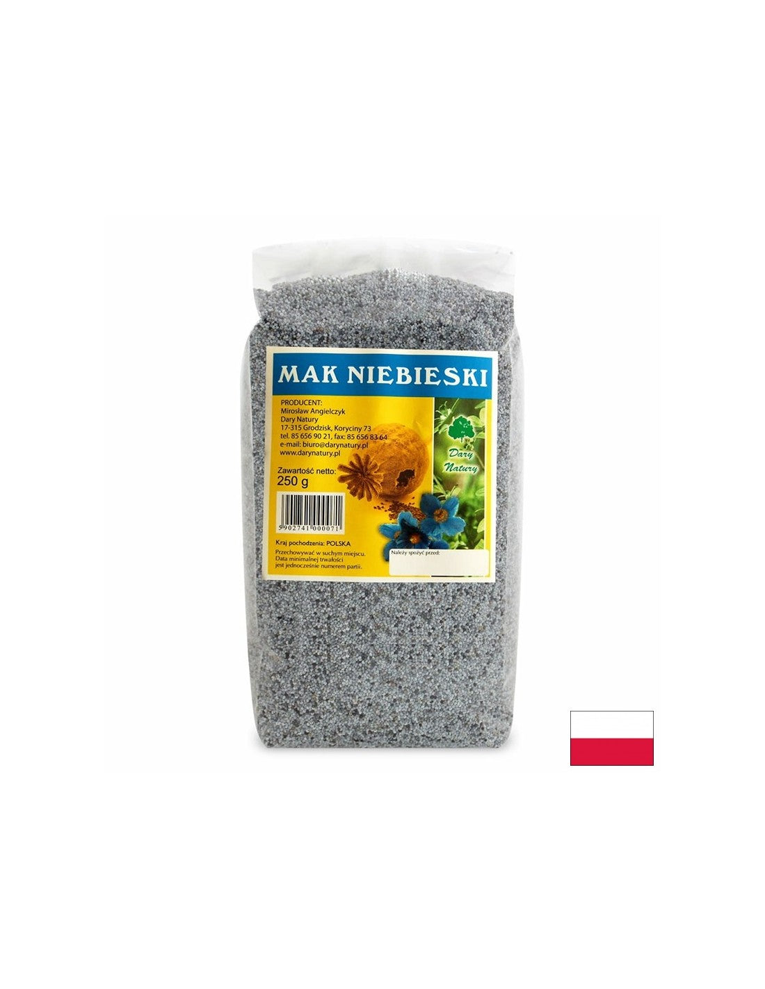 Blue poppy (seeds), 250 g Dary Natury - Nutra Best Europe