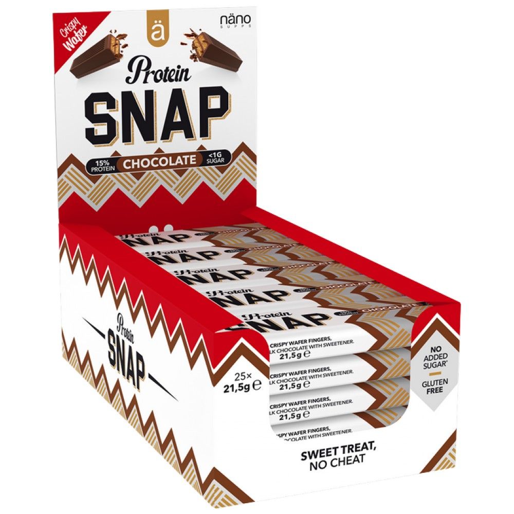Protein Snap | Low Sugar Crispy Bar - 25 x 21.5 grams - Nutra Best Europe