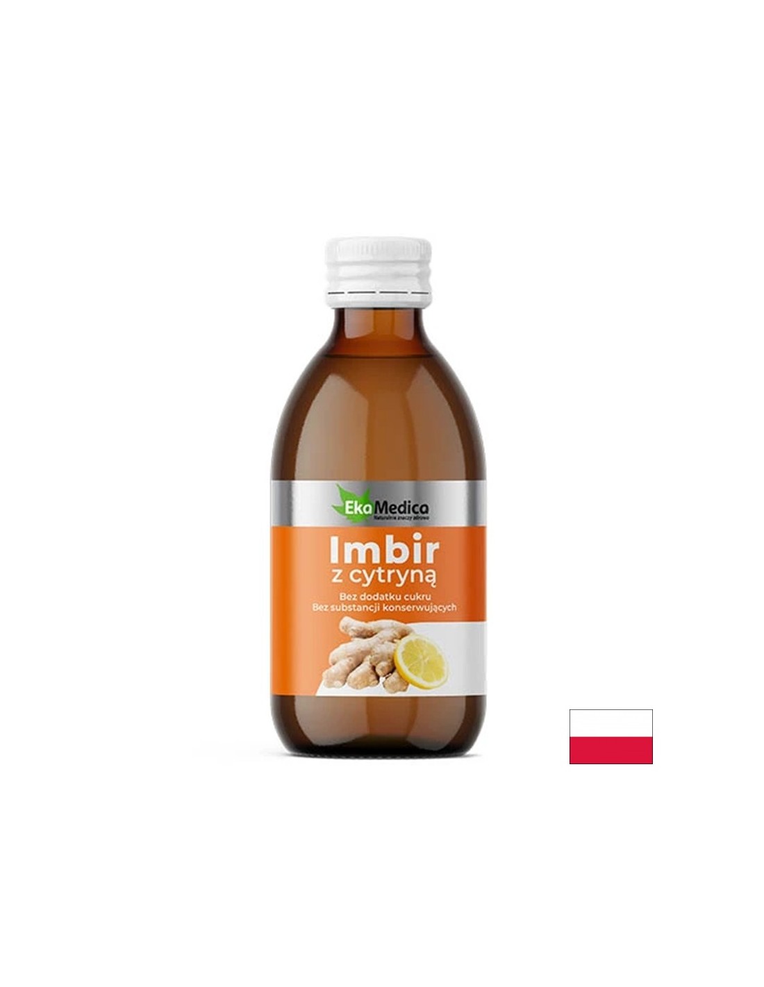 Ginger juice & lemon juice - Good digestion and strong immunity, 250 ml, 25 doses - Nutra Best Europe