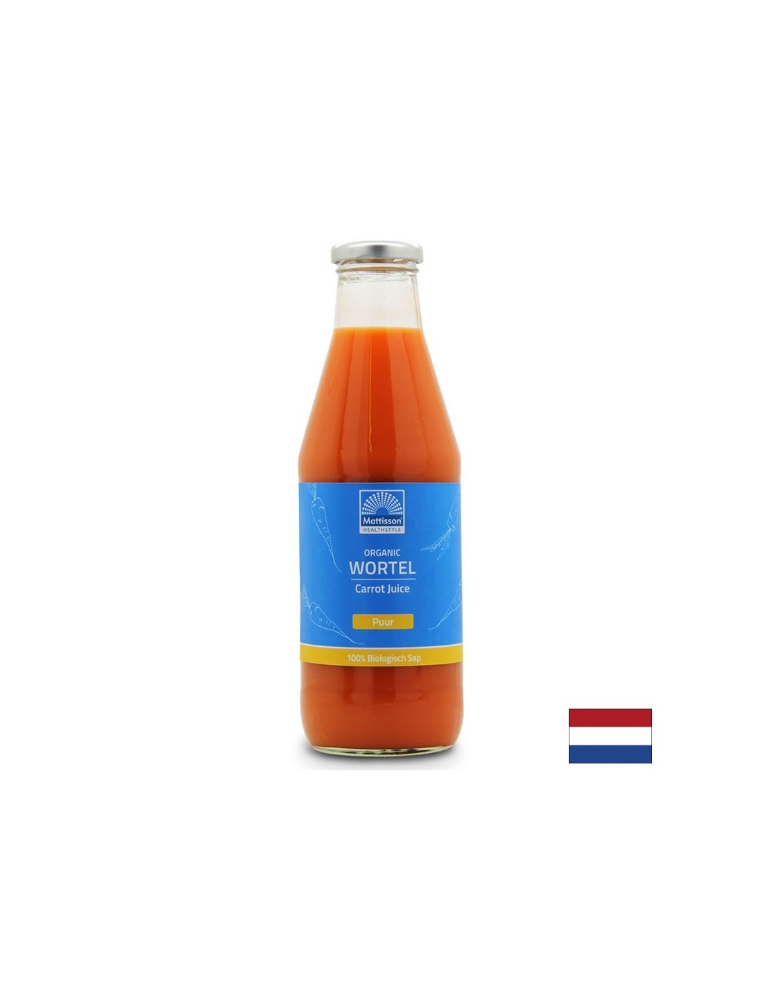 Organic carrot juice - good for the eyes, 750 ml - Nutra Best Europe