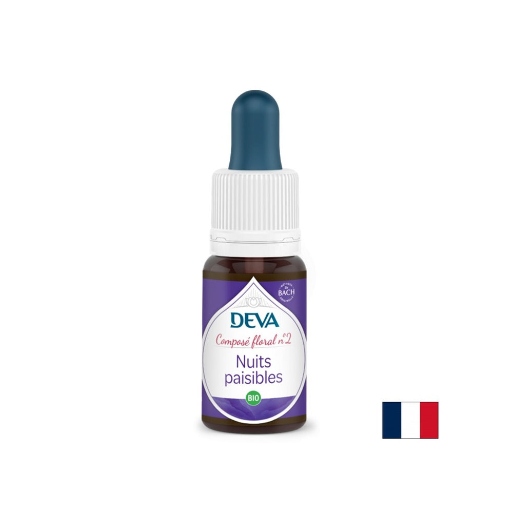 Peaceful nights, Bach method drops No. 2, 15 ml - Nutra Best Europe