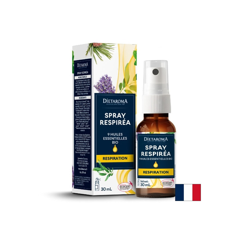 Respiratory system spray with 9 types of essential oils, 30 ml - Nutra Best Europe