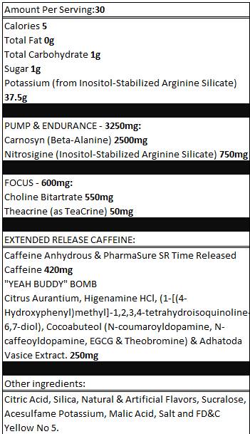 YEAH BUDDY 240 grams - Nutra Best Europe