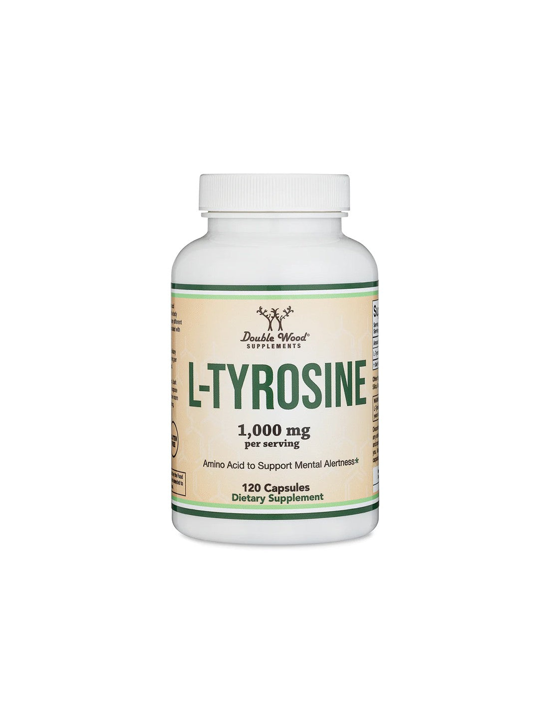L-Tyrosine - thyroid gland and brain function, 500 mg, 120 capsules for 2 months intake - Nutra Best Europe
