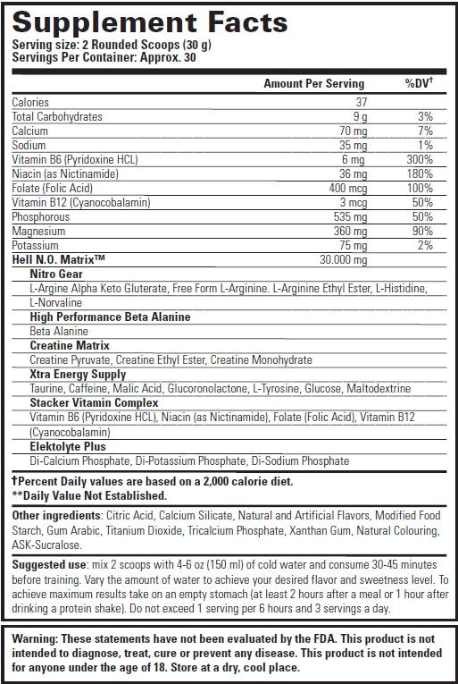HELL NO 908 grams - Nutra Best Europe