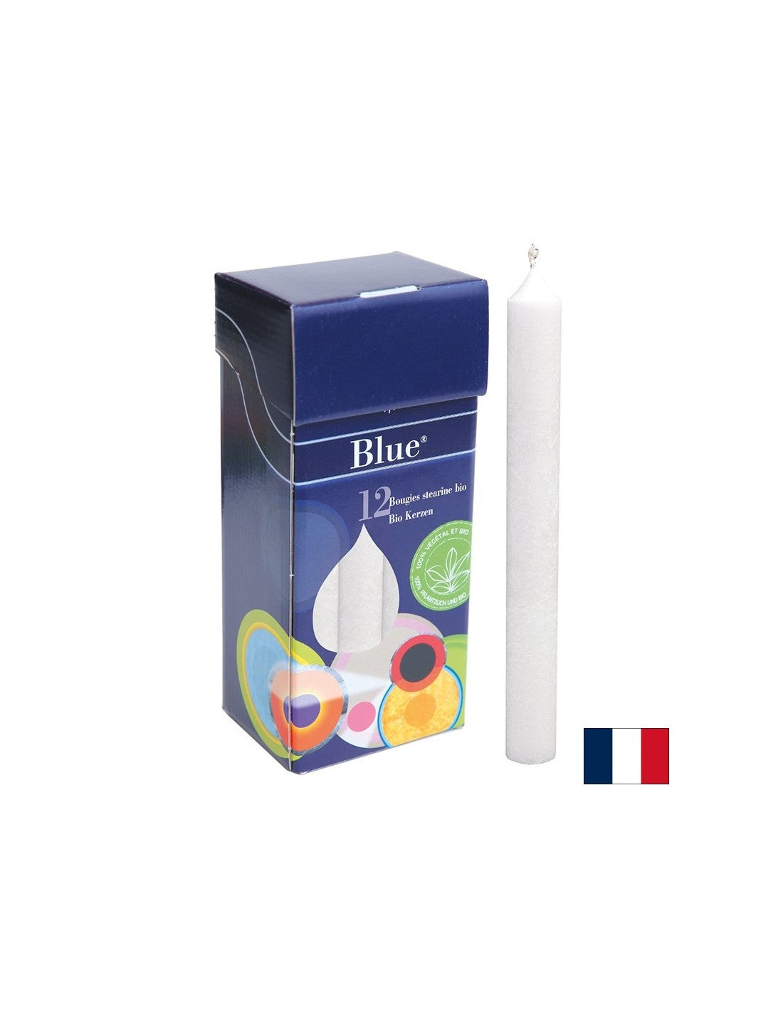 Stearin candles - white, BIO, 12 pcs. - Nutra Best Europe