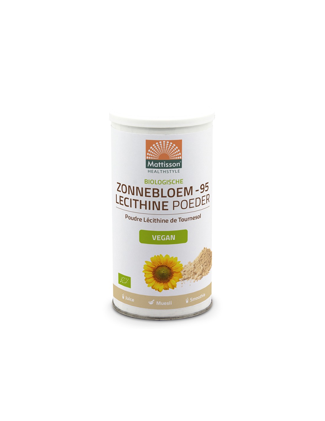 Stress and depression - Sunflower lecithin Bio, 180 g powder - Nutra Best Europe
