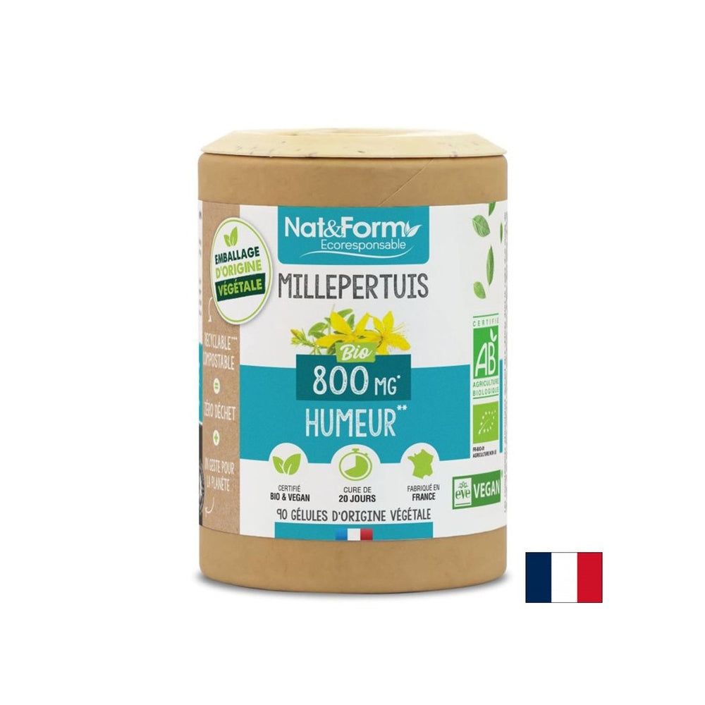 Stress and good mood - St. John's wort BIO, 90 capsules - Nutra Best Europe