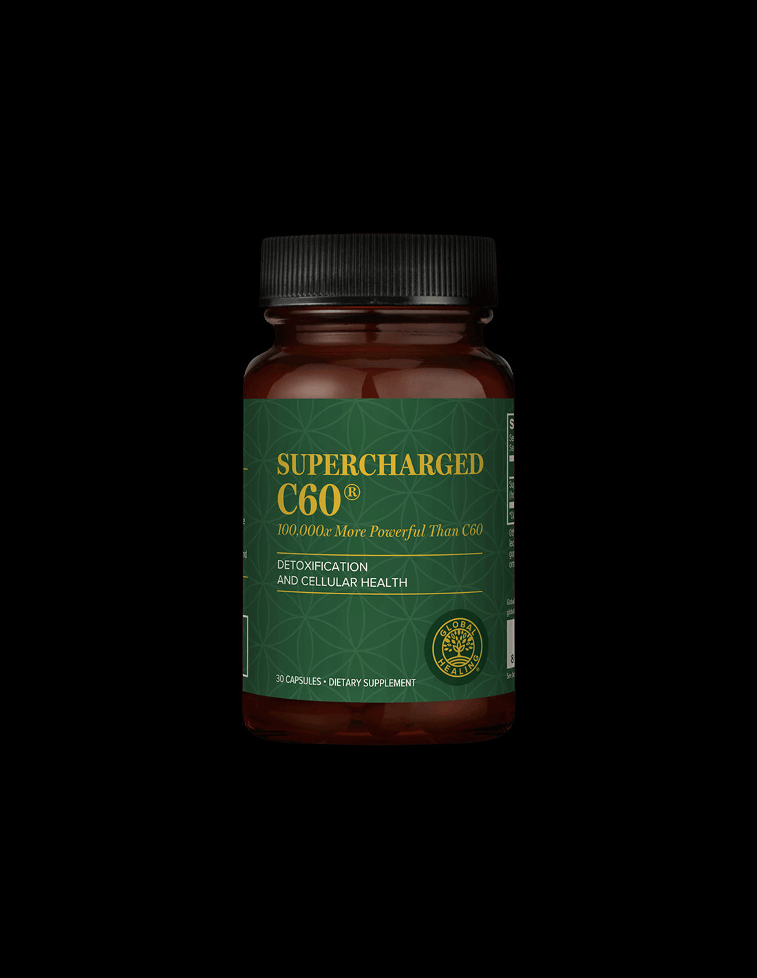 Supercharged C60® - Microactivated Activated Carbon, 30 capsules Global Healing - Nutra Best Europe