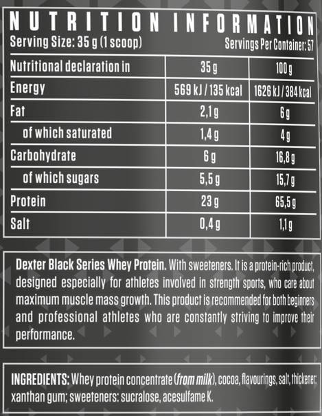 Black Series | Whey Protein - 1995 grams - Nutra Best Europe