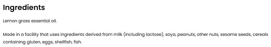 Essential Lemongrass Oil - 15 ml - Nutra Best Europe