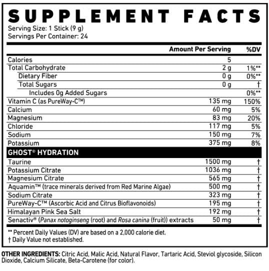 Hydration Sticks | with Electrolytes+ - 24 x 9 grams - Nutra Best Europe