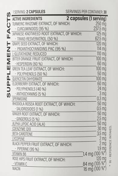 17 Antioxidants 60 capsules - Nutra Best Europe