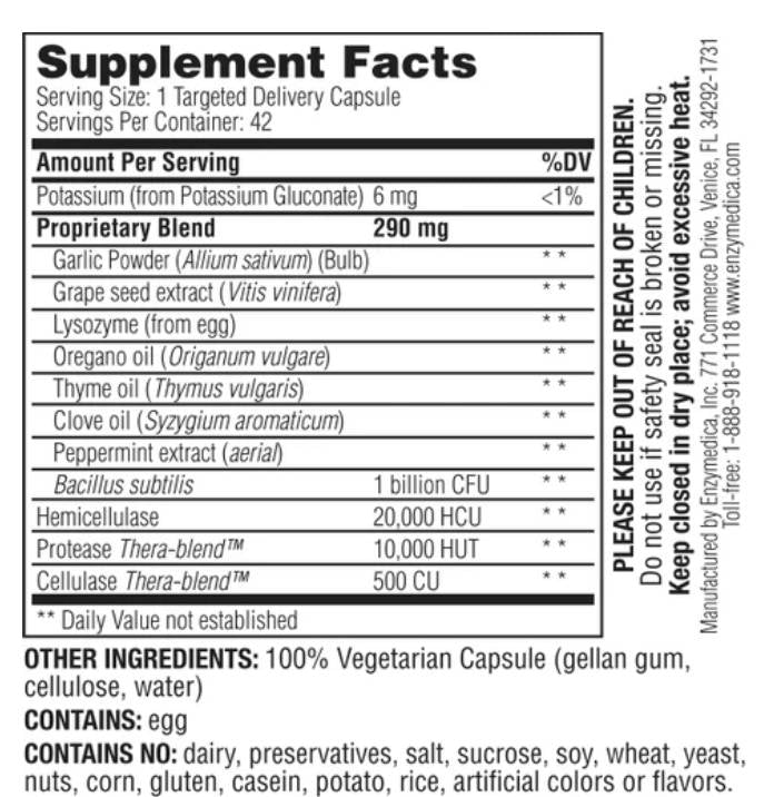 Candidase Extra Strength - 42 capsules - Nutra Best Europe