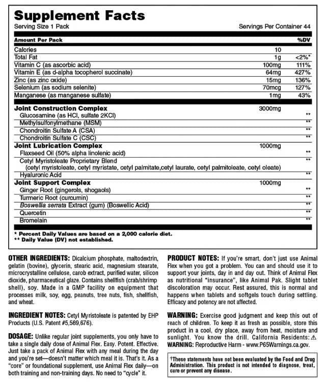 Animal Flex - 44 Packets - Nutra Best Europe