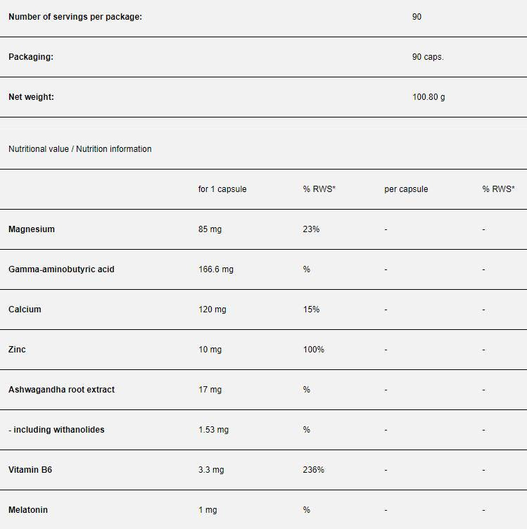 Sleep Aid - 90 capsules - Nutra Best Europe
