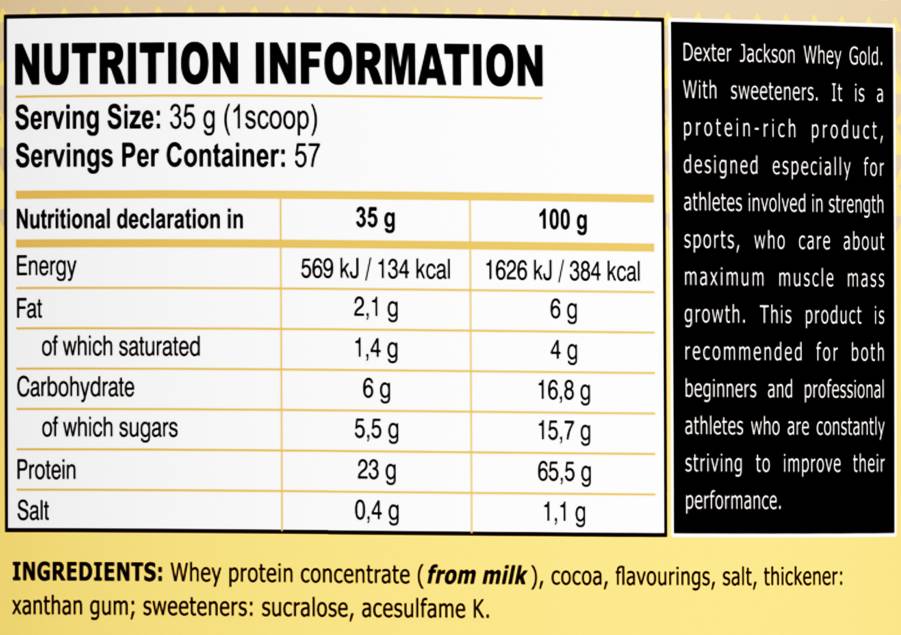 Gold Series | Gold Whey Protein Blend - 1995 grams - Nutra Best Europe