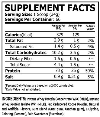 Whey Protein | 100% Ultra Filtered Whey - 2270 grams - Nutra Best Europe