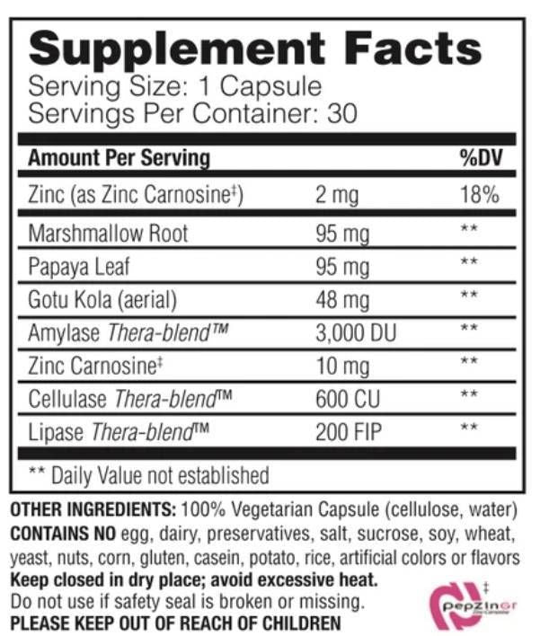 Acid Soothe | with Marshmallow & Papaya - 90 capsules - Nutra Best Europe