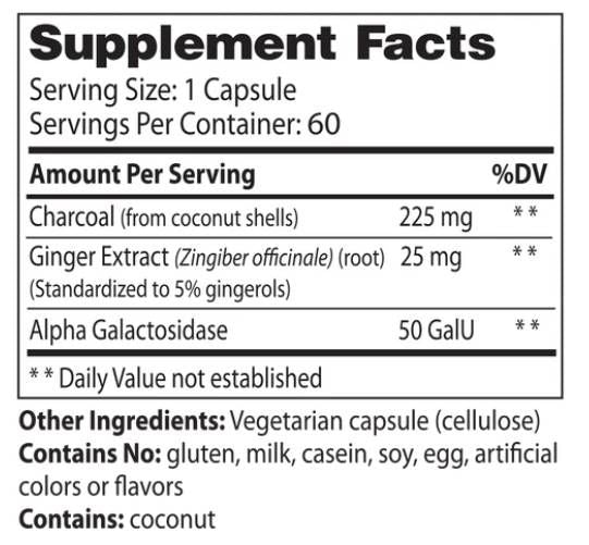 Purify Activated Charcoal Plus - 60 capsules - Nutra Best Europe