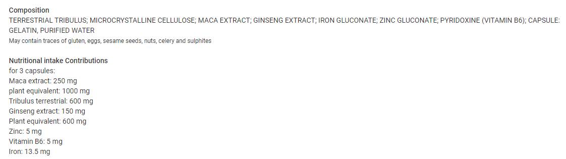 IRON | Testo Booster - 90 capsules - Nutra Best Europe