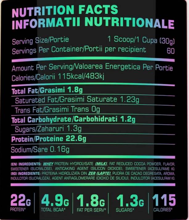 Hydro X5 | 100% Hydrolyzed Whey 1800 grams - Nutra Best Europe