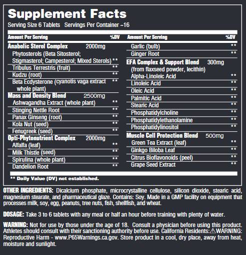 Natural Sterol Complex - 180 Tablets - Nutra Best Europe