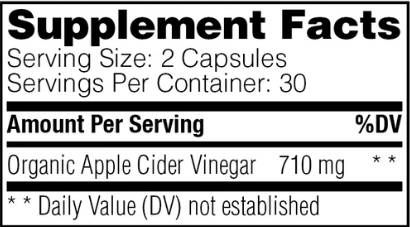 Apple Cider Vinegar - 120 capsules - Nutra Best Europe