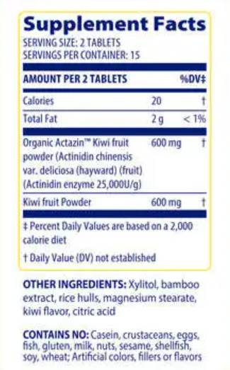 Kiwi Regularity - 30 Chewable Tablets - Nutra Best Europe