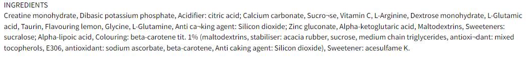 CREATINA VECTOR | Creatine & Amino Acids - 20 x 8 grams - Nutra Best Europe
