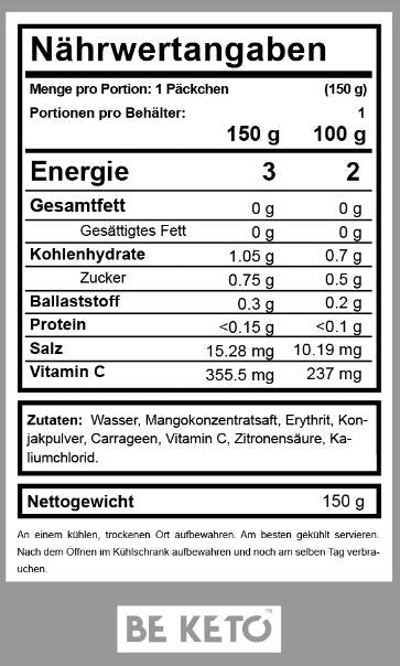 Diet Jelly Konjac - 150 grams - Nutra Best Europe