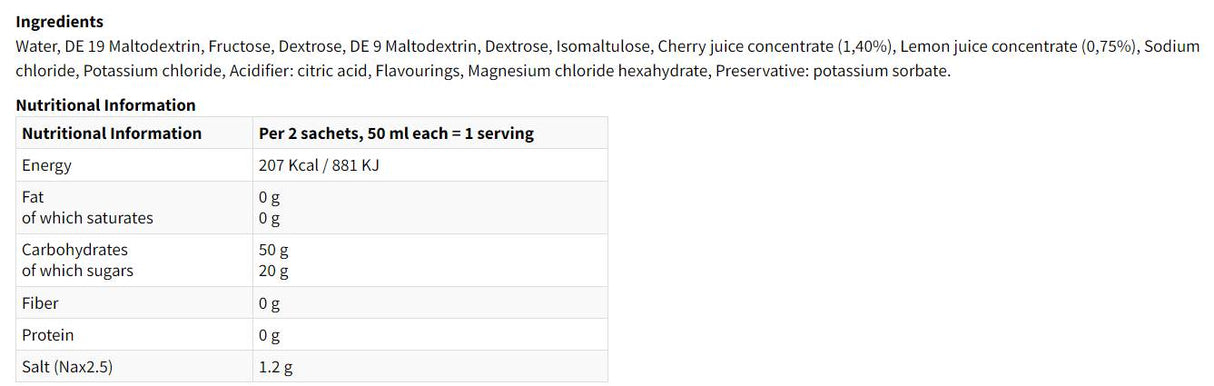 MALTOSHOT Endurance - 15 x 50 ml - Nutra Best Europe