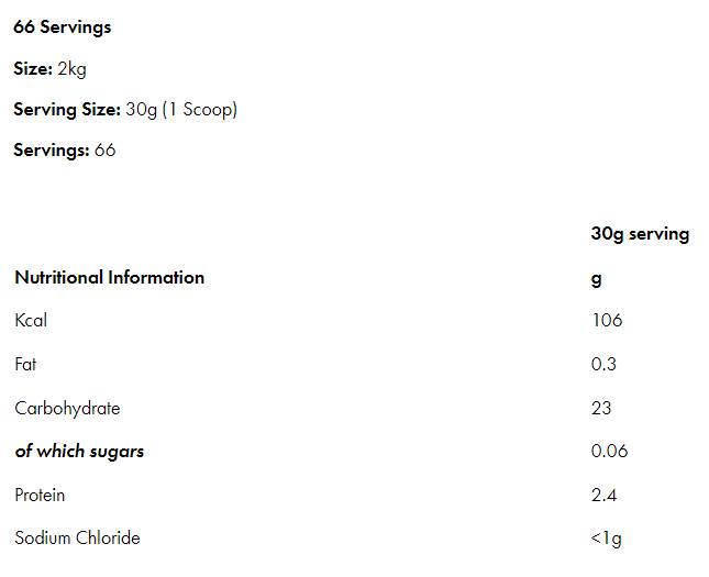 Cream of Rice - 2000 grams - Nutra Best Europe