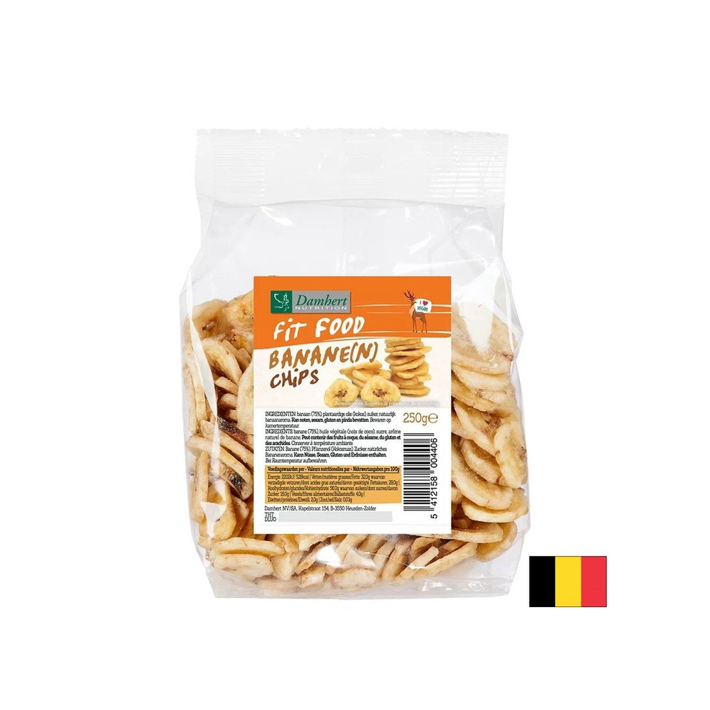 Dried banana chips, 250 g - Nutra Best Europe