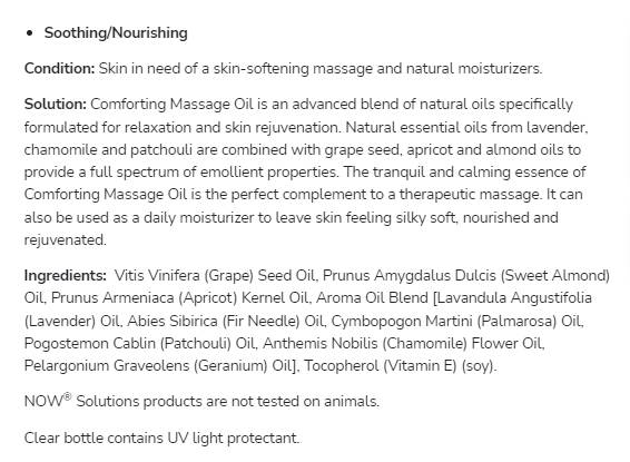 Comforting Massage Oil | Paraben Free - 473 ml - Nutra Best Europe