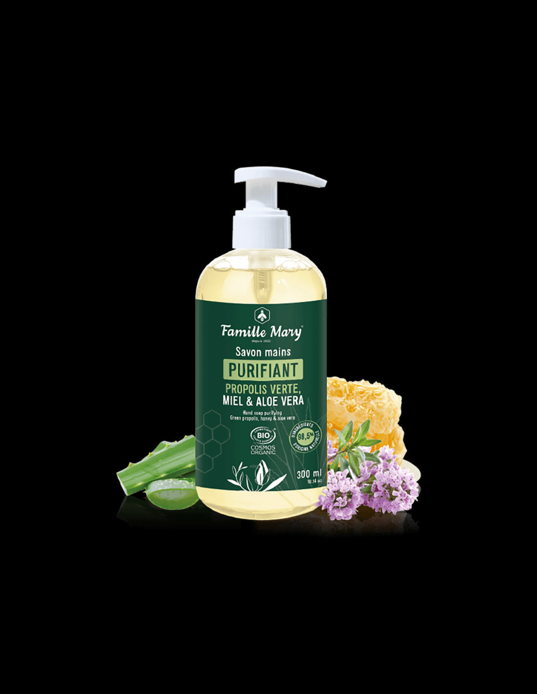 Liquid hand soap with green propolis, honey and aloe vera, 300 ml - Nutra Best Europe