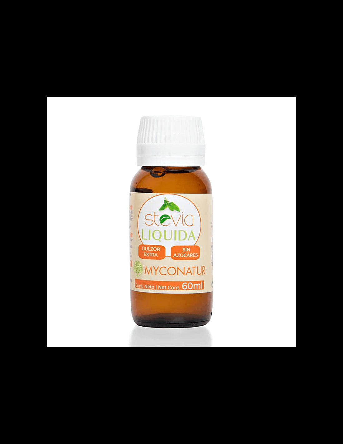 Liquid stevia, 60 ml Myconatur drops - Nutra Best Europe