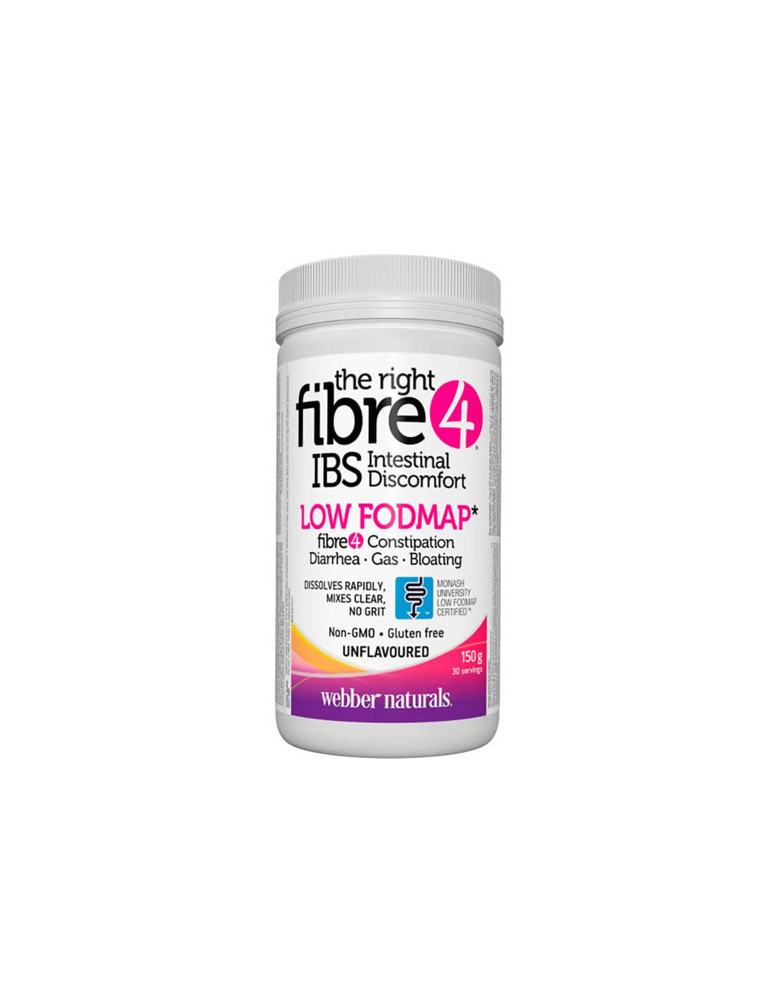 Dietary soluble fibers - The right Fiber 4 IBS Intestinal Discomfort, 150 g powder - Nutra Best Europe