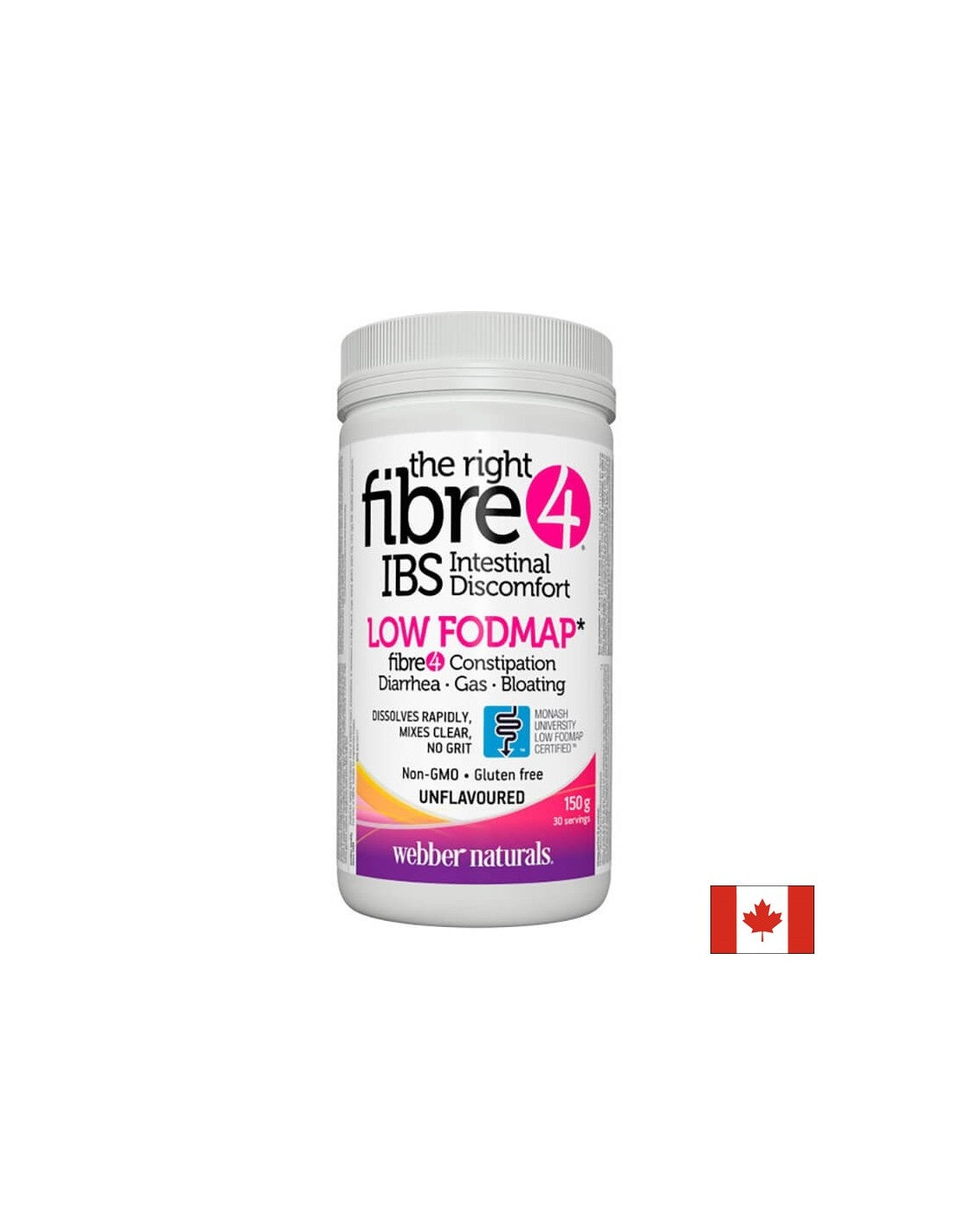 Dietary soluble fibers - The right Fiber 4 IBS Intestinal Discomfort, 150 g powder - Nutra Best Europe