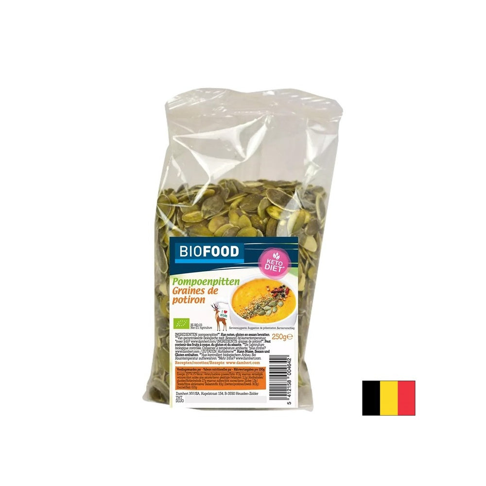 Pumpkin seeds ORGANIC, 250 g - Nutra Best Europe