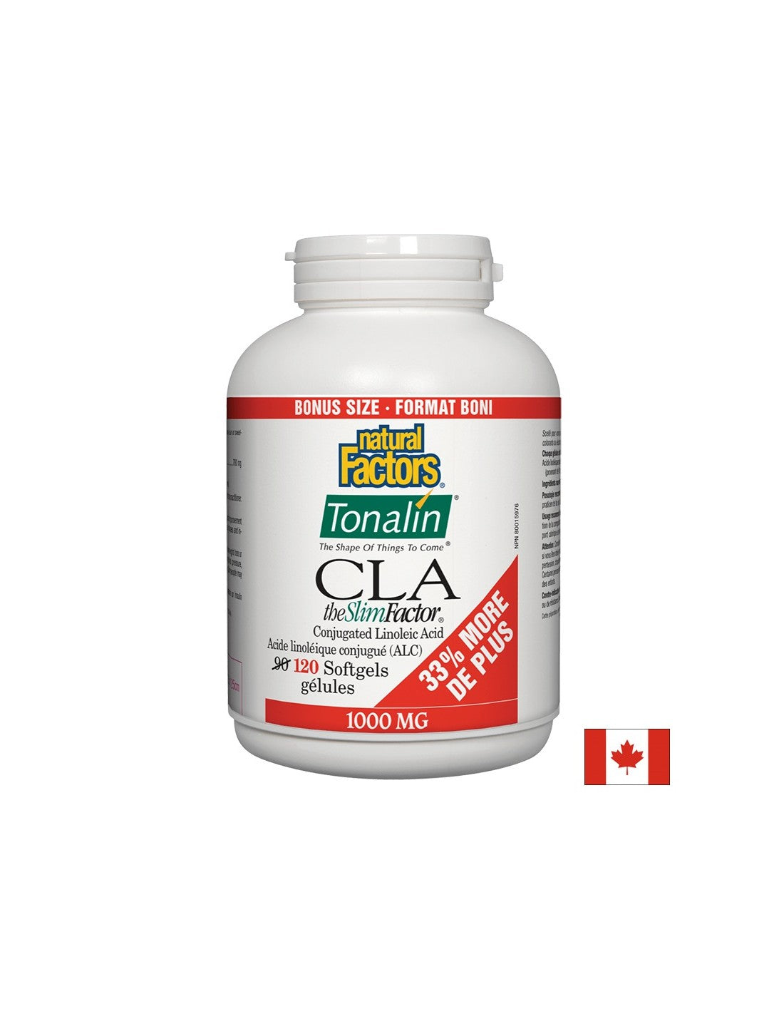 Tonalin CLA 1000 mg - 120 Gel capsules - Nutra Best Europe