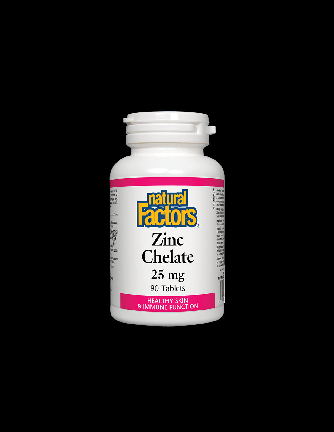 Zinc Chelate/ Zinc (chelate) 25 mg x 90 tablets Natural Factors - Nutra Best Europe