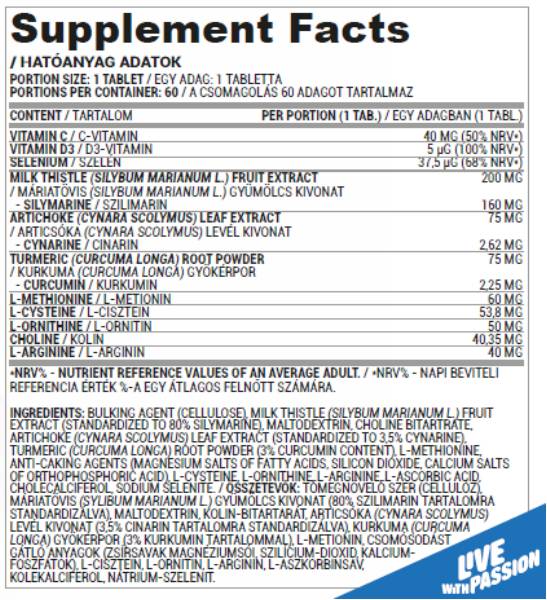 Liver Support | Complete Liver Care Formula - 60 Tablets - Nutra Best Europe