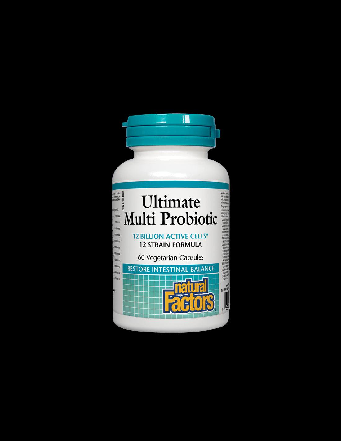 Ultimate Multi Probiotic 12 Billion Active Cells - 60 capsules - Nutra Best Europe
